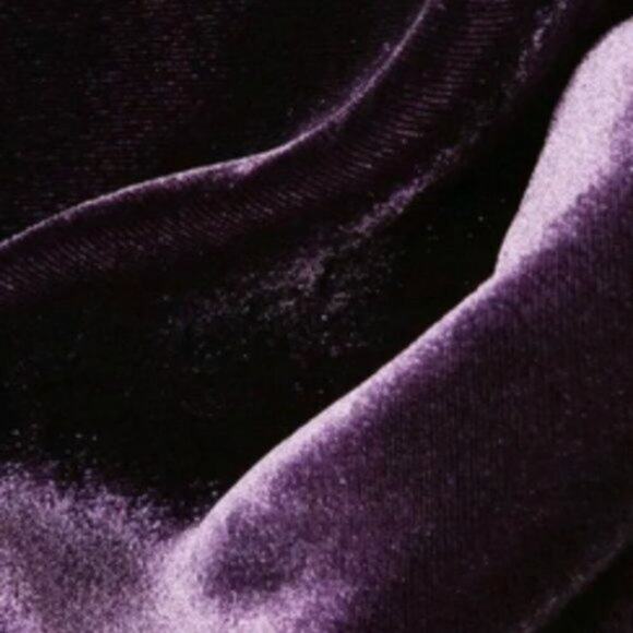 Raquel Diniz silk velvet flared pants Purple size 12 - Picture 3 of 11